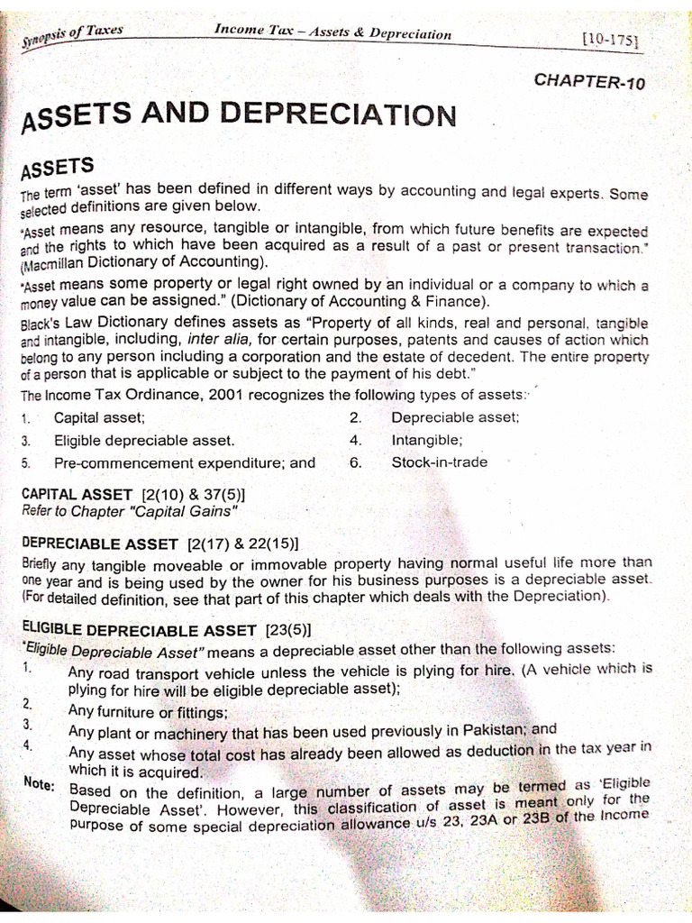 Asset and Depreciation | PDF
