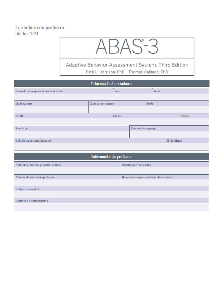 Abas3 Professor | PDF