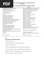 Revised University Calendar 2023-24