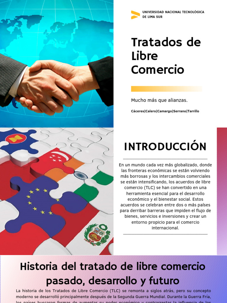 Historia y Concepto de TLCs | PDF | Tratado de Libre Comercio ...