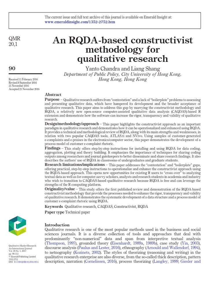 Constructionist | PDF | Qualitative Research | Constructivism ...