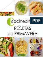 Cocineando Recetas de Primavera Libro PDF Gratuito