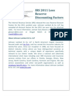IRS 2011 Loss Reserve Discounting Factors