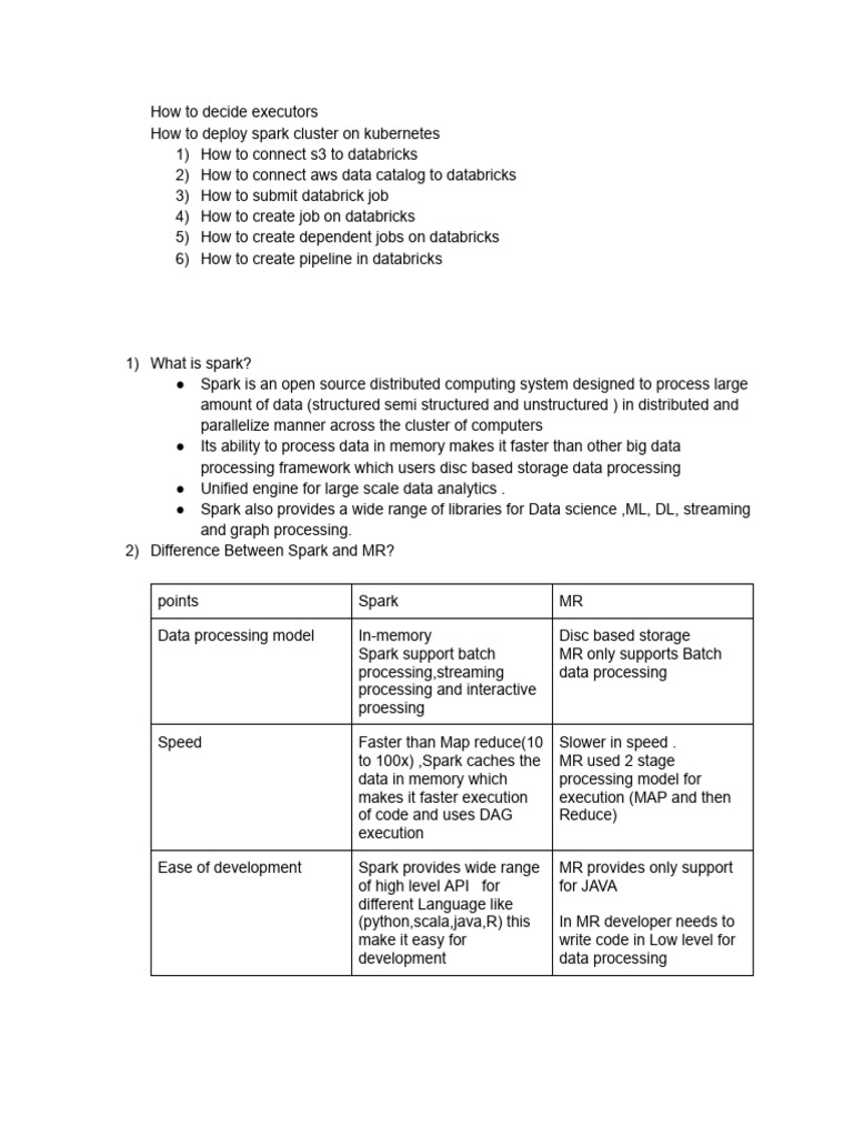Spark & Databricks Guide for Developers | PDF | Apache Spark | Computer ...