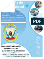 Plan de campaña de salud integral, San Bartolomé 2023