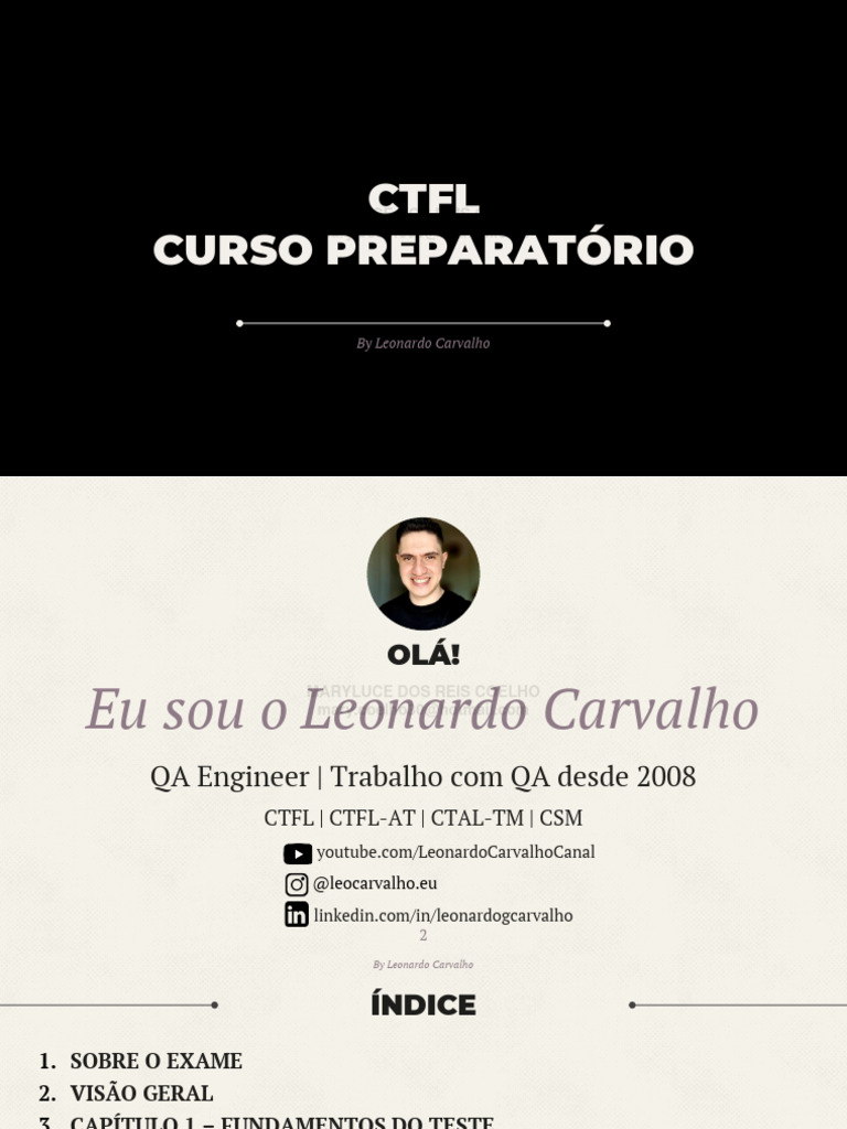 Curso Preparatório CTFL: Fundamentos de Teste | PDF | Testes de ...