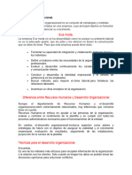 Desarrollo Organizacional