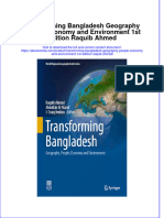 Transforming Bangladesh Geography People Economy and Environment 1St Edition Raquib Ahmed Online Ebook Texxtbook Full Chapter PDF