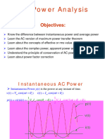 Lecture, AC Power Calculation and Analysis, 2014