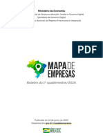 Mapa de Empresas Boletim Do 1o Quadrimestre de 2020 1