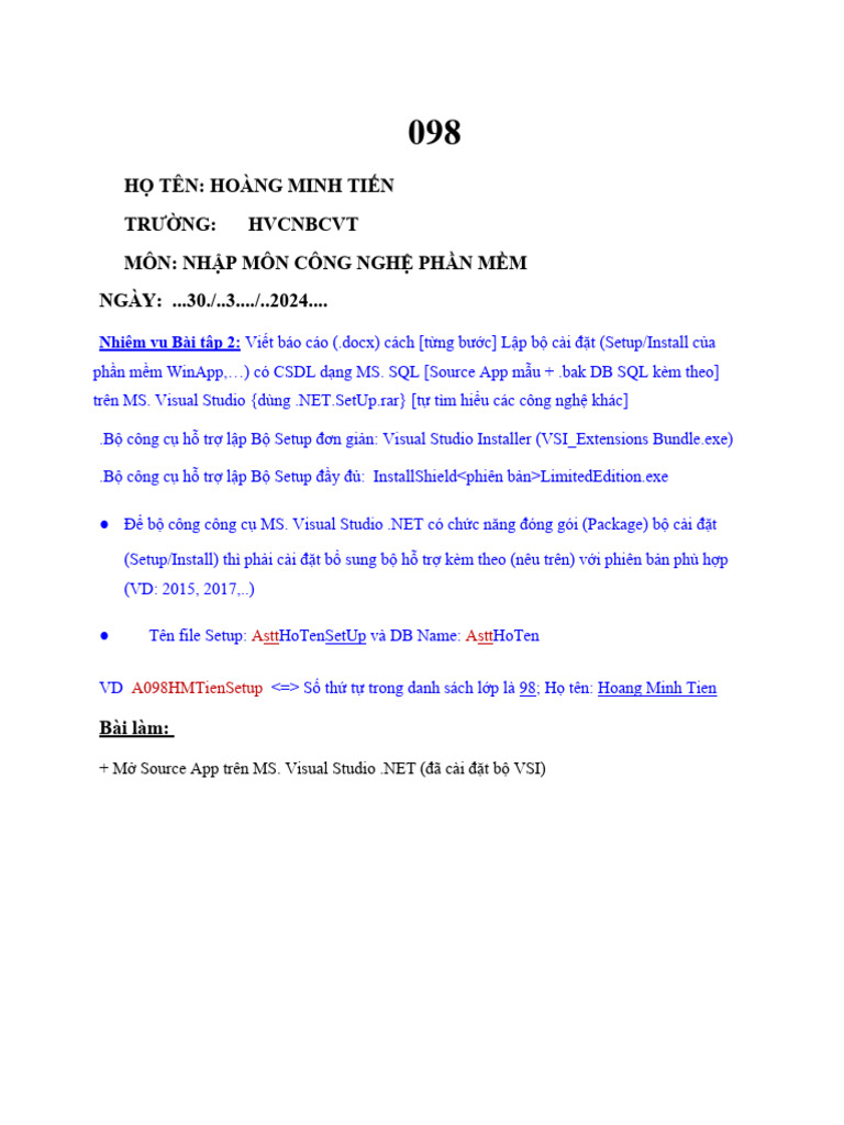 A098 HMTB3 E2 Win Setup | PDF