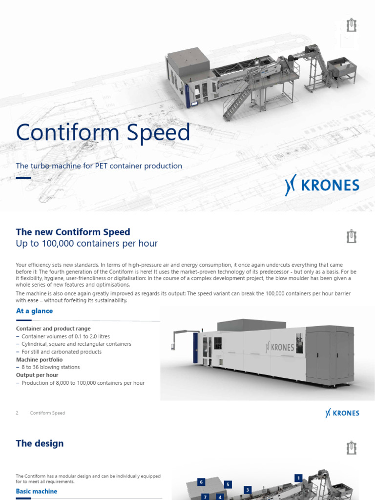 Contiform Speed: High-Efficiency PET Production | PDF | Optical Fiber ...