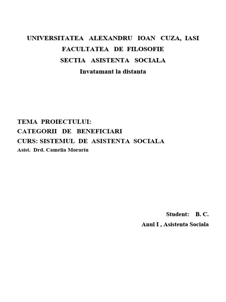 Sistemul de Asistenta Sociala | PDF