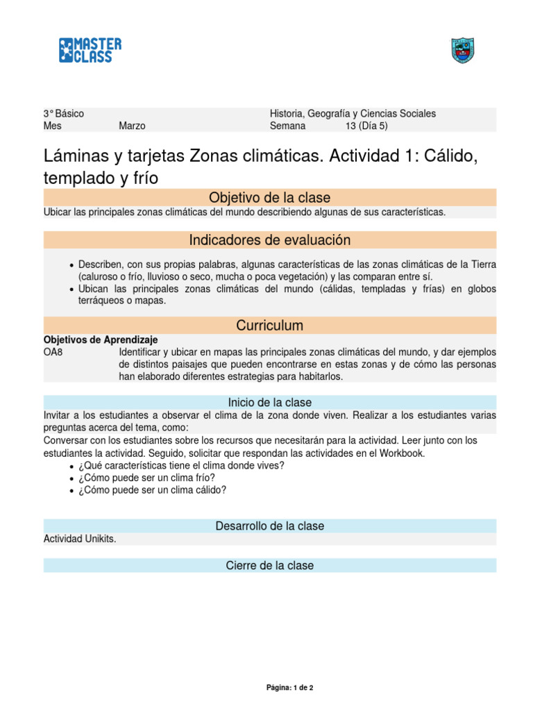 Zonas Climáticas del Mundo | PDF | Clima | Clima templado