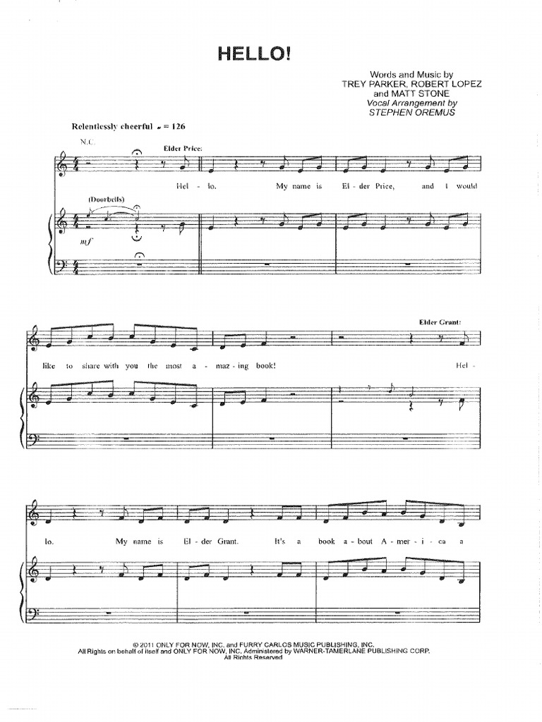 Hello - Book of Mormon 2 | PDF
