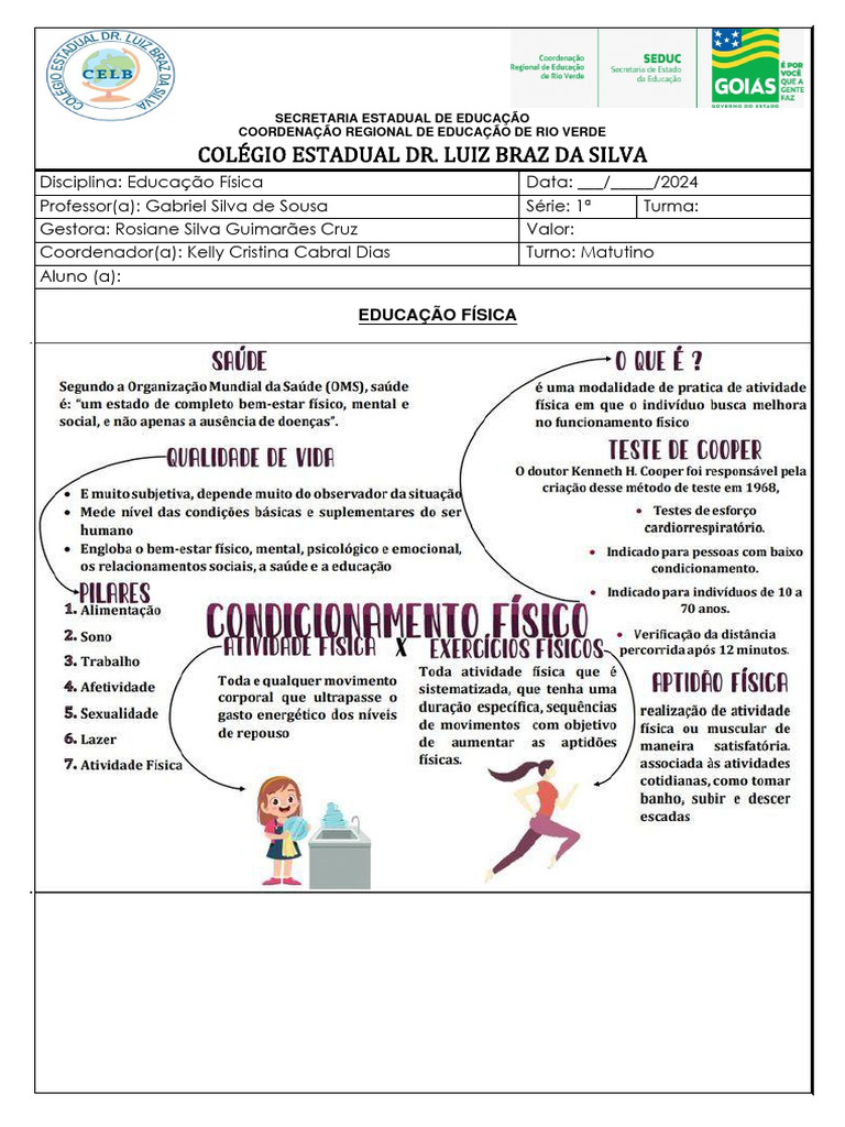 Atividades Revisão 1 Série | PDF | Carreira e Crescimento | Bem-estar