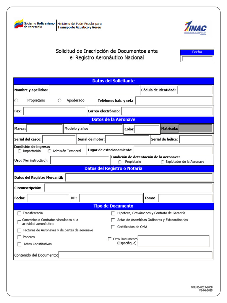 Solicitud de Inscripción en el RAN | PDF
