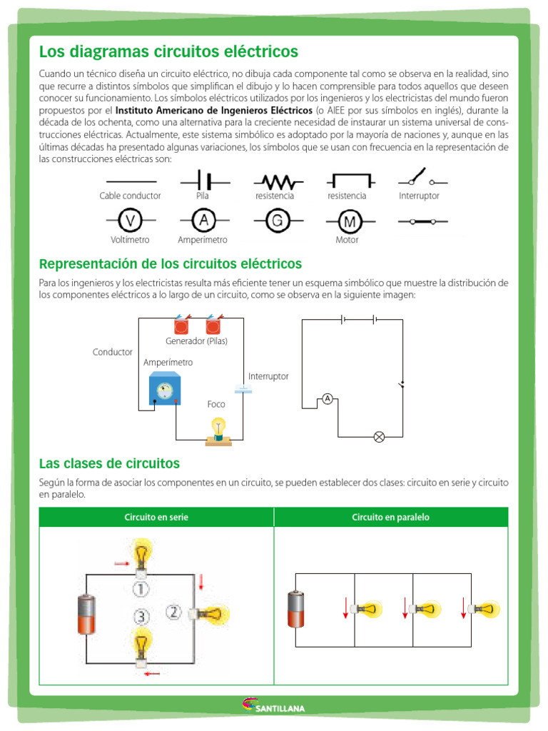 Símbolos y Tipos de Circuitos Eléctricos | PDF | Red eléctrica ...