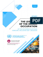 Study on the Legality of the Israeli Occupation of the OPT Including East Jerusalem