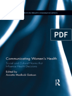(Routledge Research in Health Communication) Annette Madlock Gatison (ed.) - Communicating Women’s Health_ Social and Cultural Norms that Influence Health Decisions-Routledge (2016)