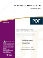 NF P51-202-1-1/A1, NF DTU 24.2 P1-1/A1: Décembre 2011