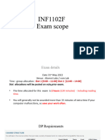 INF1102F Exam Scope