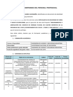 Especialista en Seguridad de Obra y Salud Ocupacional - Carta de Compromiso