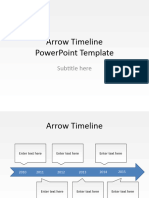 Arrow Timeline Diagram Powerpoint Template