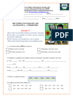 RECUPERAÇÃO PARALELA  DE MATEMATICA CIDA E SILVA  2024