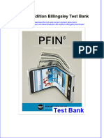 Full Pfin 6Th Edition Billingsley Test Bank Online PDF All Chapter