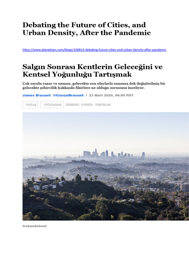 Debating The Future of Cities | PDF