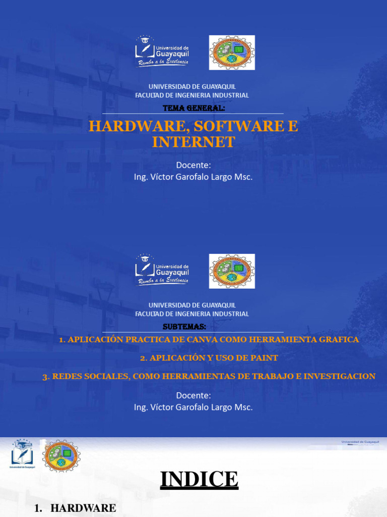 Hardware, Software e Internet: Guía Completa | PDF | Hardware de la ...