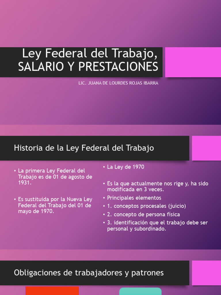 Obligaciones y Salarios en la Ley Laboral | PDF | Salario | Derecho laboral