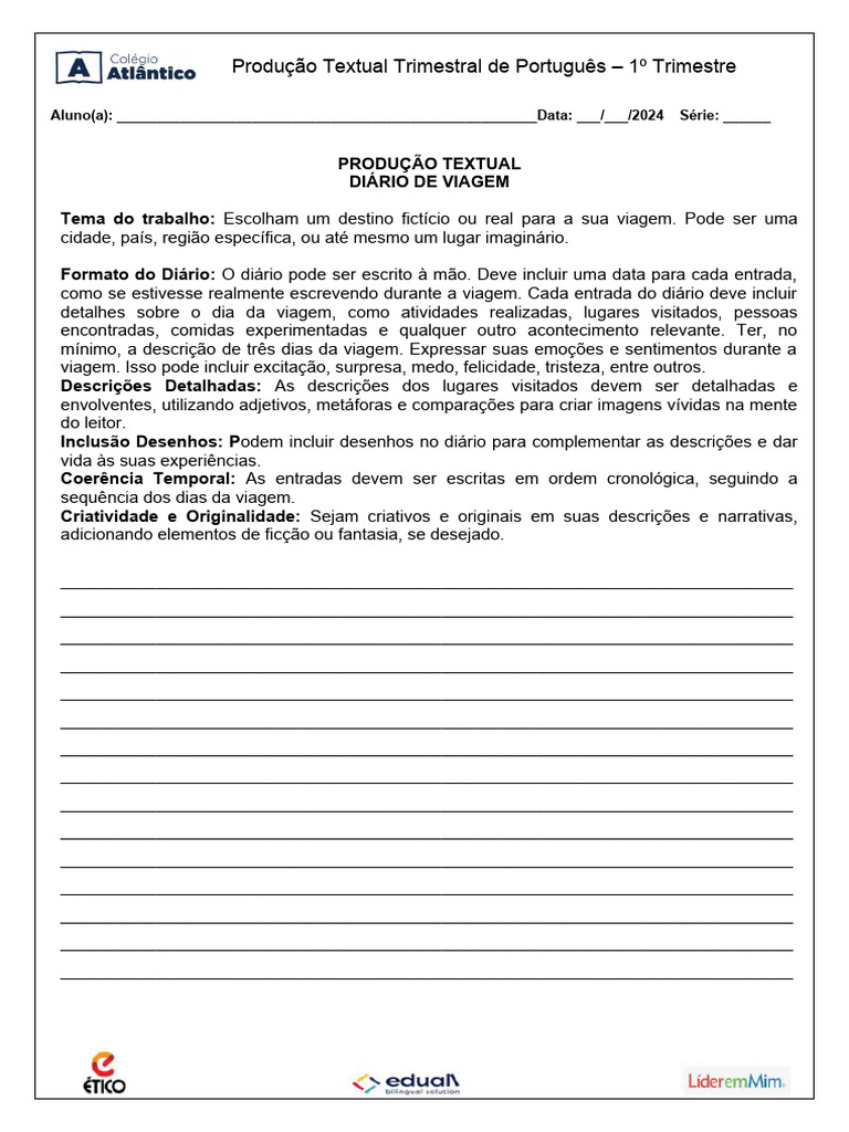 Produção Textual 6 Ano | PDF