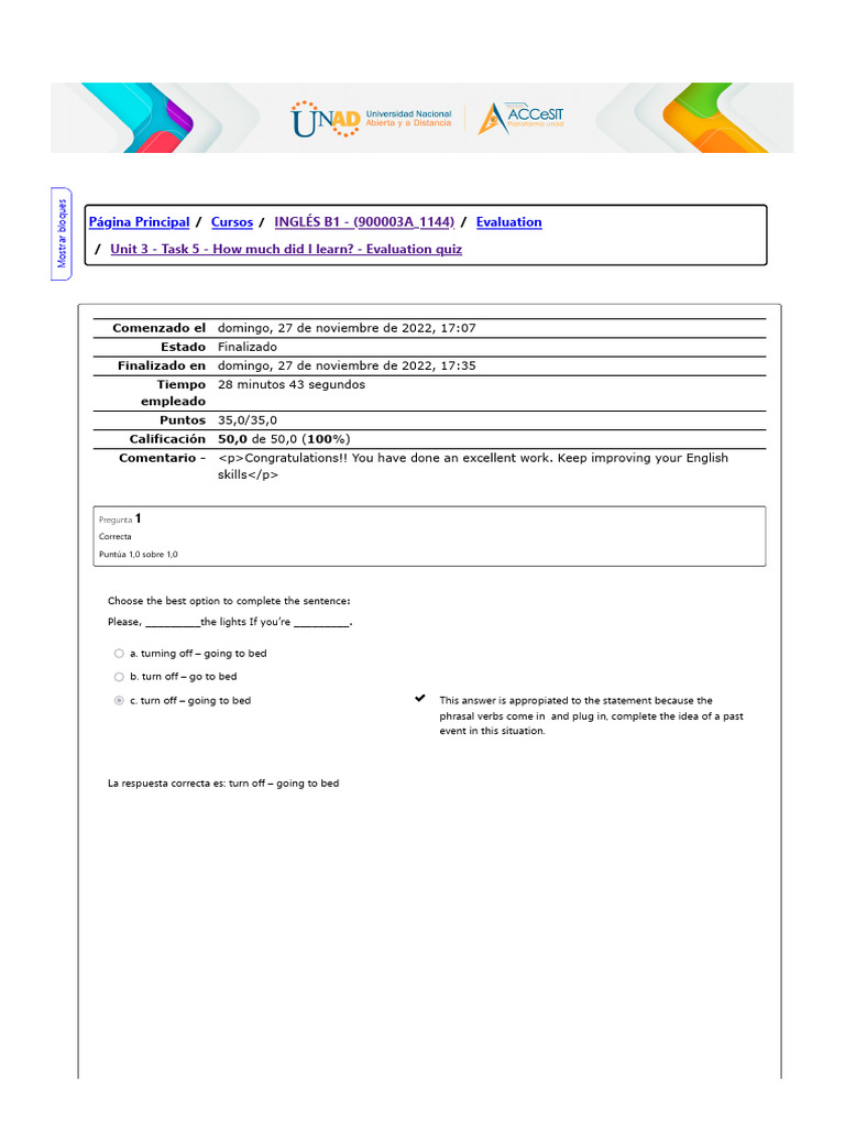 Task 5 Evaluation Quiz Results | PDF | Linguistics | Grammar