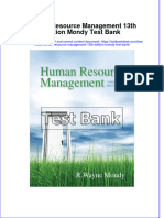 Full Human Resource Management 13Th Edition Mondy Test Bank Online PDF All Chapter