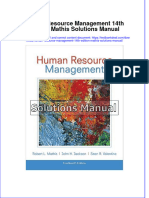 Download full Human Resource Management 14Th Edition Mathis Solutions Manual online pdf all chapter docx epub 