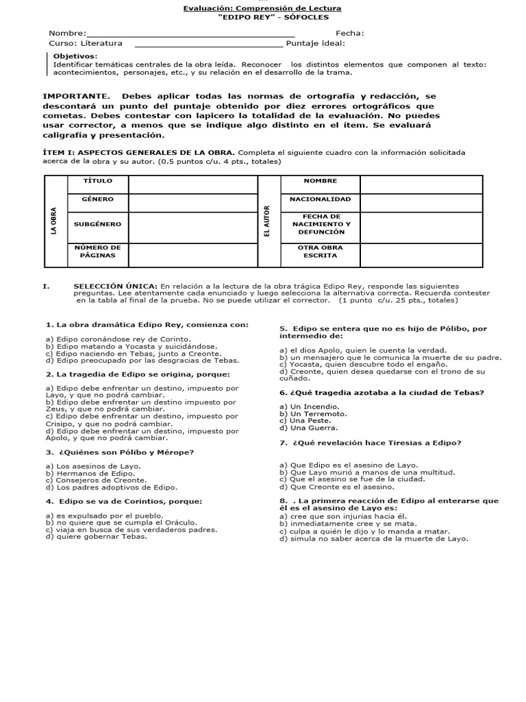 Edipo Rey | PDF | Edipo