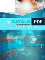 Catálogo de La Oferta de Certificación Laboral