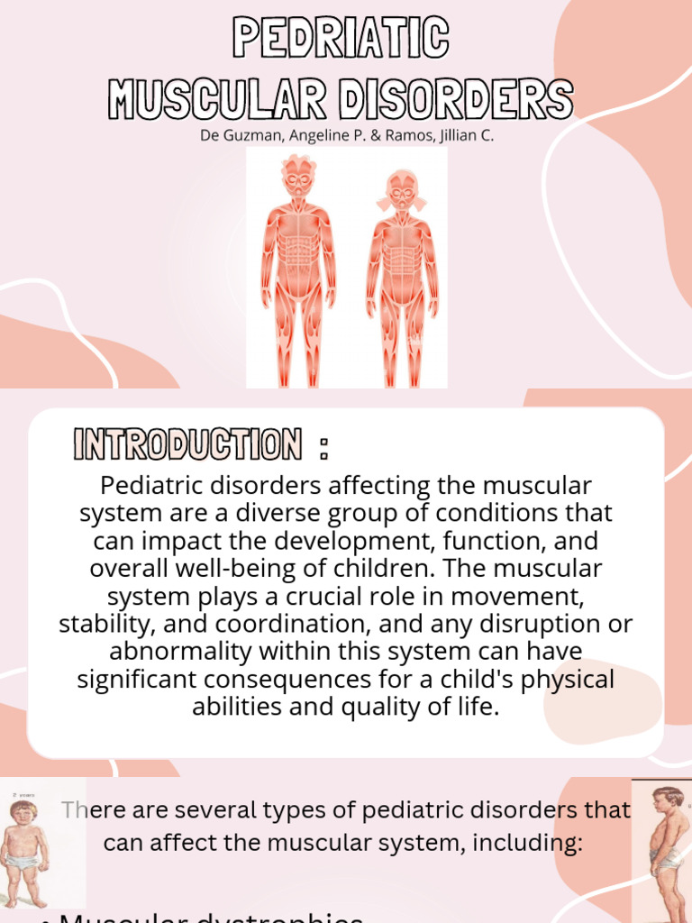 Pediatric Muscular Disorders Pdf Muscular Dystrophy Cerebral Palsy