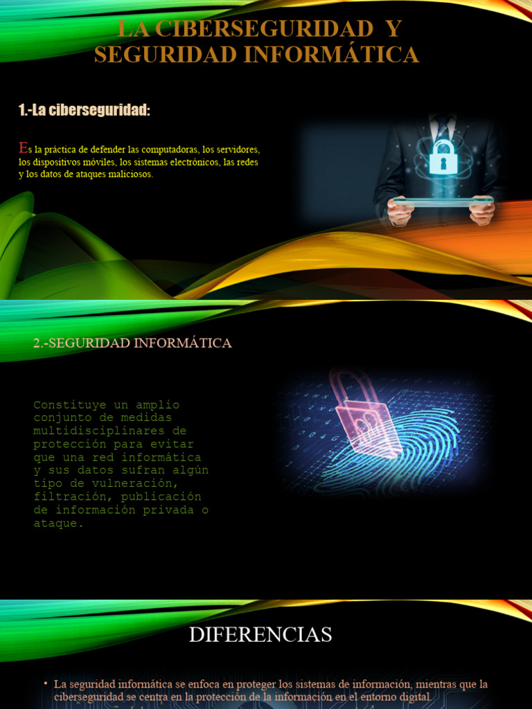 La Ciberseguridad Y Seguridad Informática Pdf Seguridad La