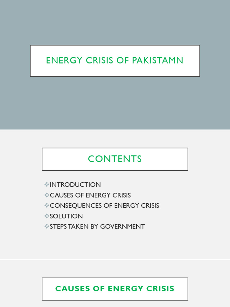 Energy Crisis of Pakistan-1 | PDF | World Energy Resources | Energy Crisis