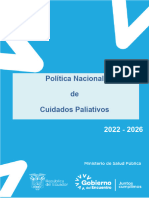 Politica Nacional Cuidados Paliativos 2022