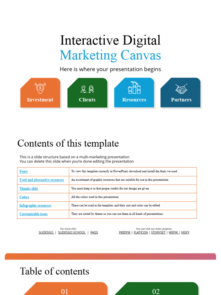 Interactive Digital Marketing Canvas | PDF | Planets | Planets In Astrology