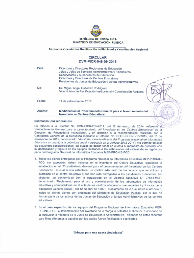 Circular DVM Picr 0046-09-2016 | PDF