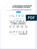 Full Introductory Econometrics Asia Pacific 1St Edition Wooldridge Test Bank Online PDF All Chapter