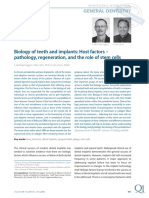 Biology of Teeth and Implants: Host Factors - Pathology, Regeneration, and The Role of Stem Cells