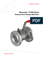 Worcester 51/52 Series: Reduced Port Flanged Ball Valve