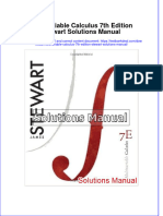 Download full Multivariable Calculus 7Th Edition Stewart Solutions Manual online pdf all chapter docx epub 