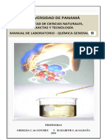 Caballero G., García E. Manual de de Quimica General II. Universidad de Panamá 2010